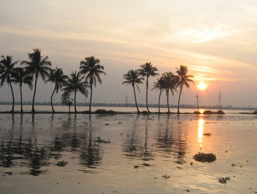 Kerala Backwaters Sunset on a India Tour