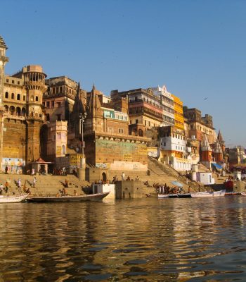 Dawn on the Riverside in Varanasi on an India Tour