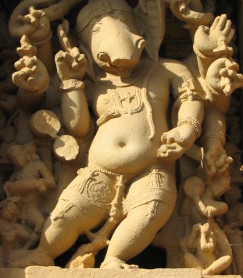 Statue of Ganesha in Khajuraho on a India Tour
