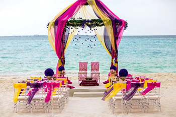 Indian Destination Wedding - Royalton Resorts - Beach Setup